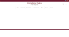 Desktop Screenshot of fundacioninternationalstudies.org